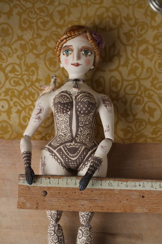 From the Naked clay series, wall sculpture by Elya Yalonetski
