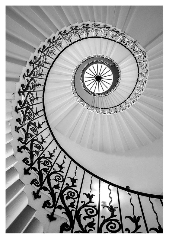 The Queen's House Tulip Staircase - Greenwich London ( Silver Gelatin Print )