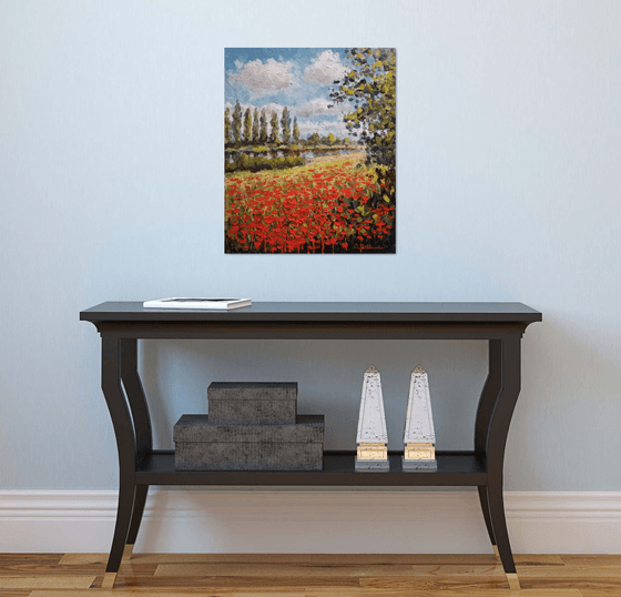 Poppy field of Ukraine