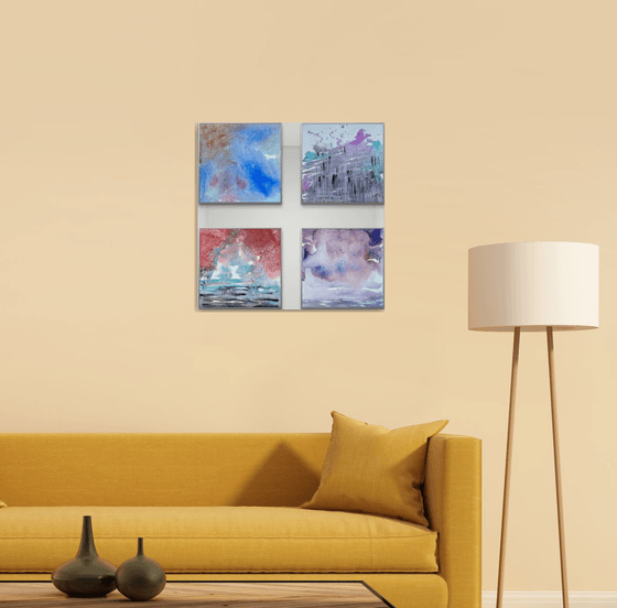 Earth Water Air Fire Set of 4
