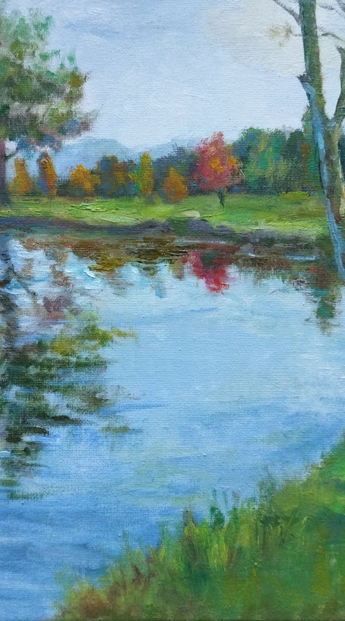 Autumn River by Ann Krasikova