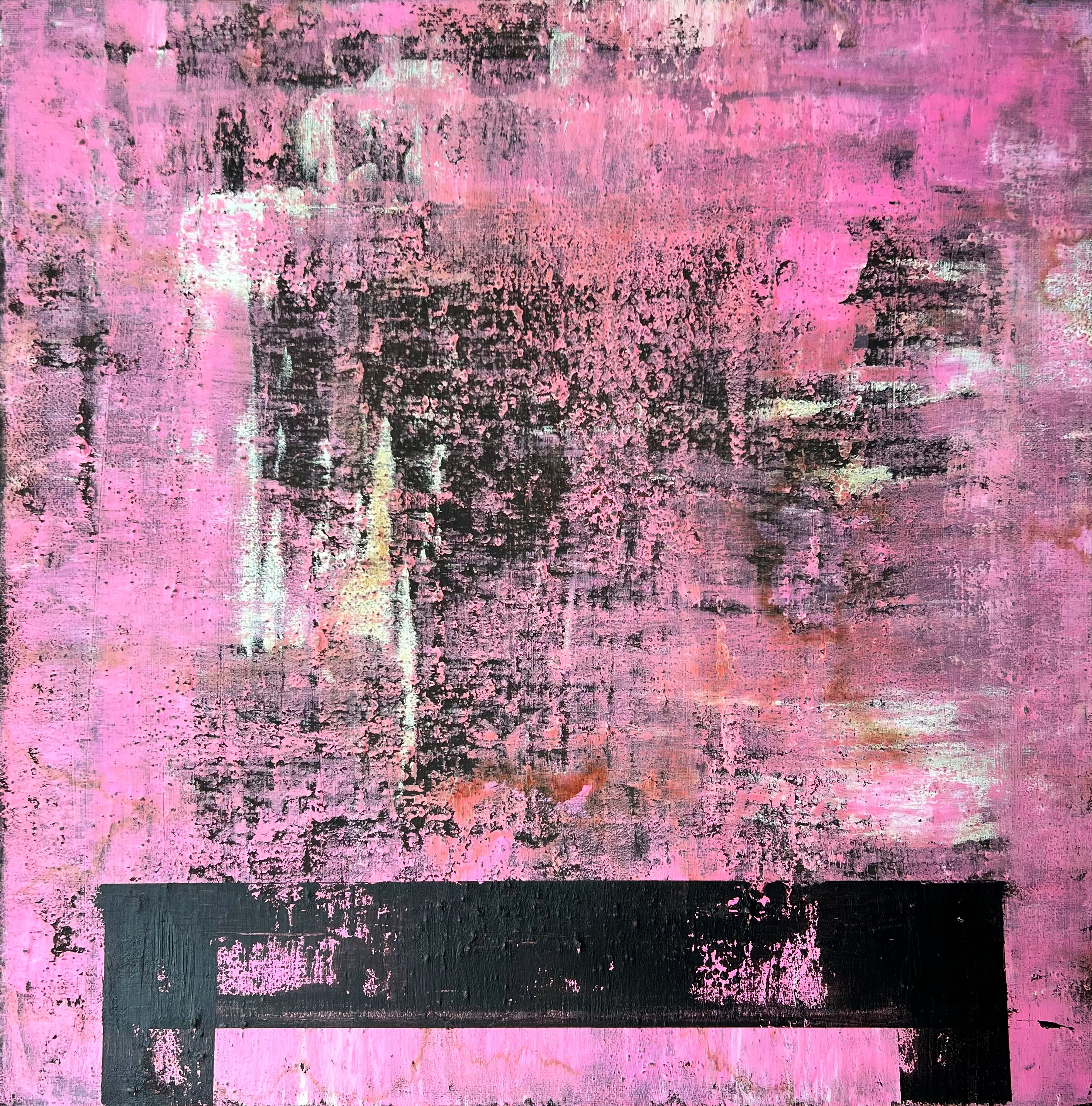 Abstract Painting By Sergio Aranda, 20 X 20", The Bridge, Original Artwork