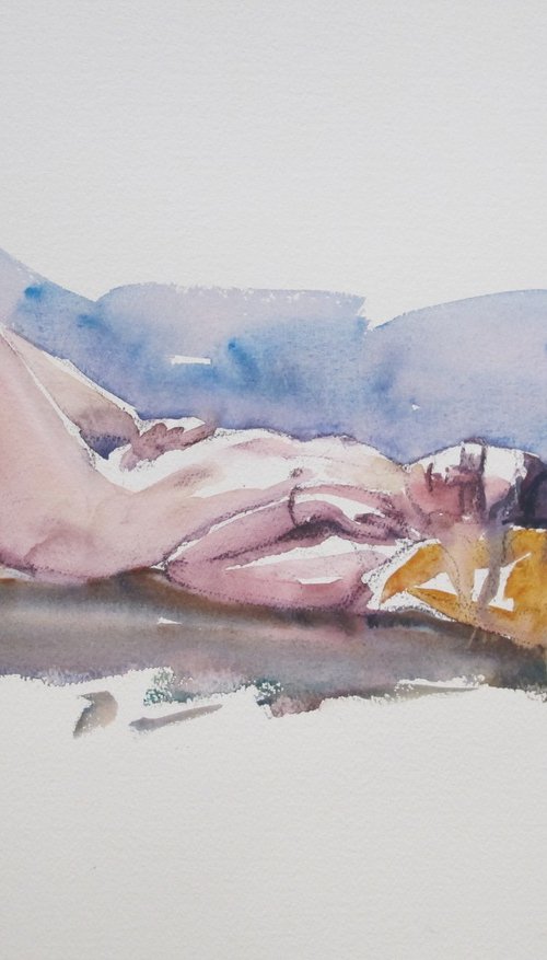 reclining female nude by Rory O’Neill