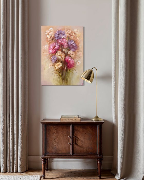 Floral Light - series Romantic bouquet