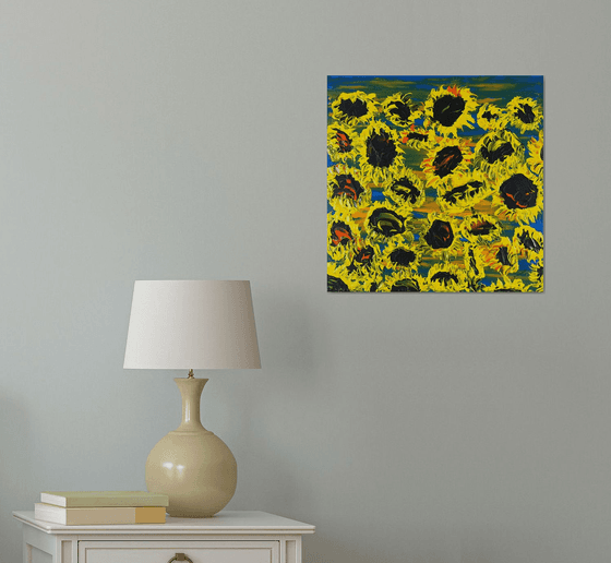 Blooming sunflowers 5
