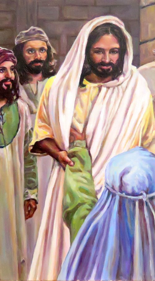 Commmission of Jesus and Crowd by QI Debrah