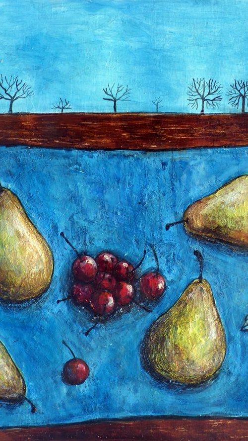 Still life with pears by Elizabeth Vlasova