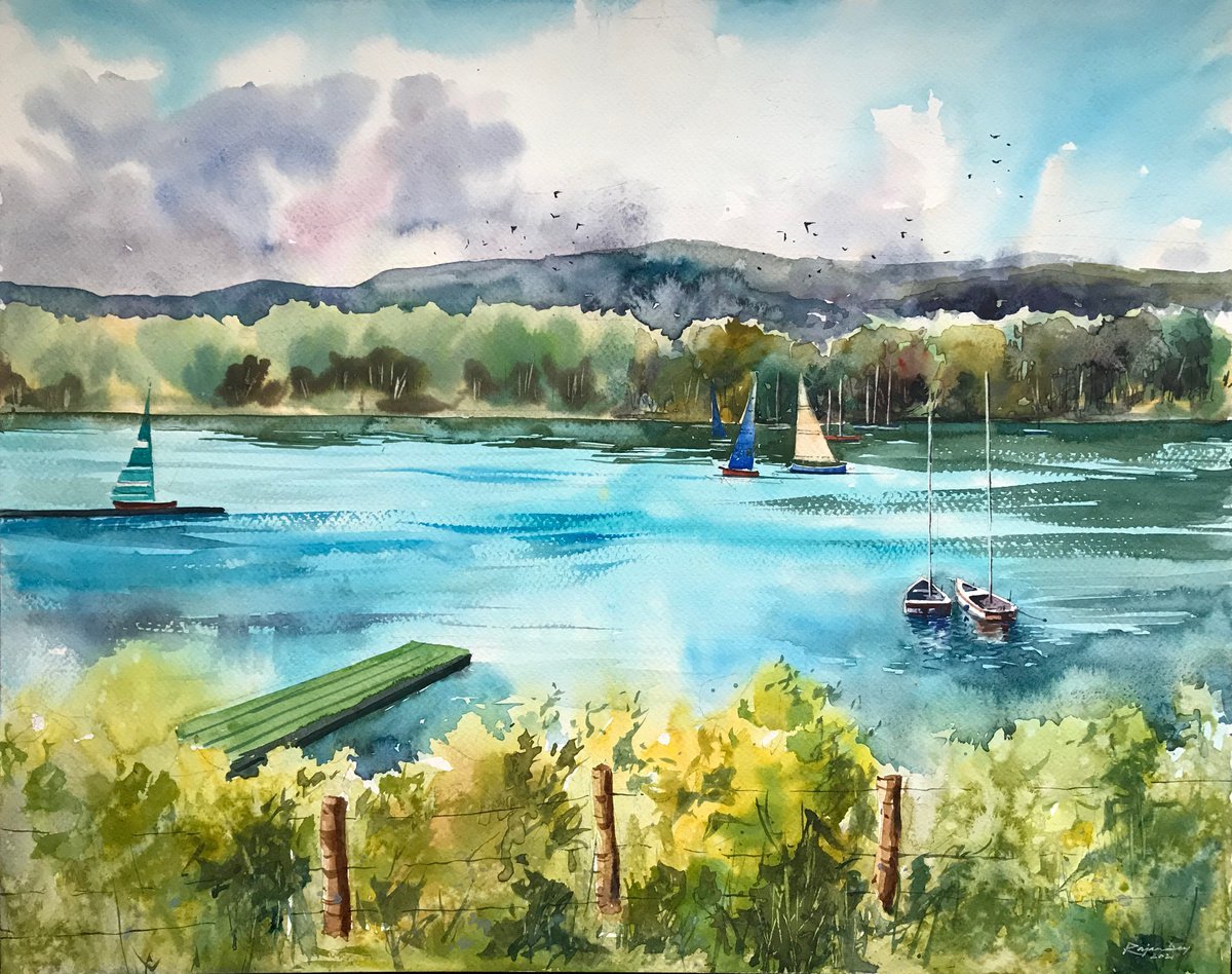 Mercers lake-Redhill in summer by Rajan Dey