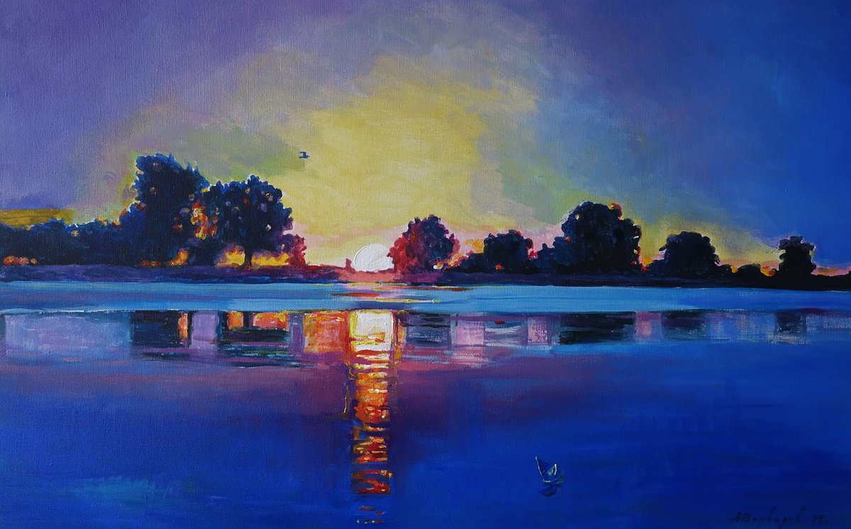 Expressive Oil Painting , Dialogue With Silence By Anatolii Varvarov, 35 X 20, Artwork For Sale On Artfinder