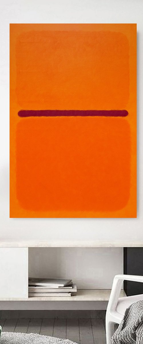 Orange Purple Tangerine by Nataliia Sydorova