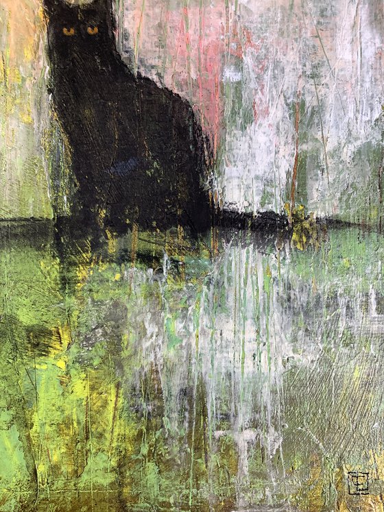 BLACK CATS 1 Acrylic Painting By Eva Fialka Artfinder BLACK CATS 1 Acrylic Painting By Eva Fialka Artfinder
