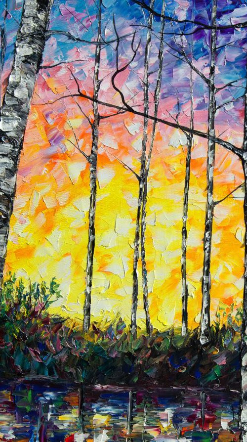 Morning Breaks by Lena Owens at OLena Art
