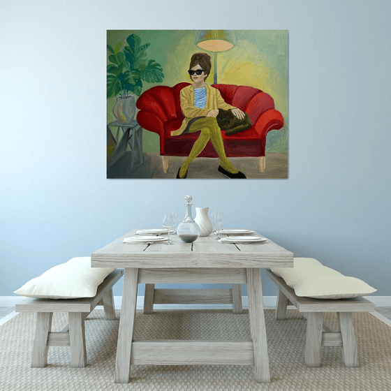 Selfportrait with a cat