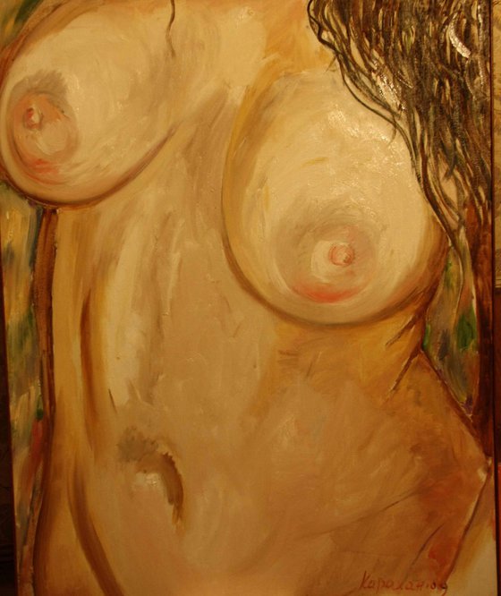 Morning - Nude Art - Oil Painting - Large Size