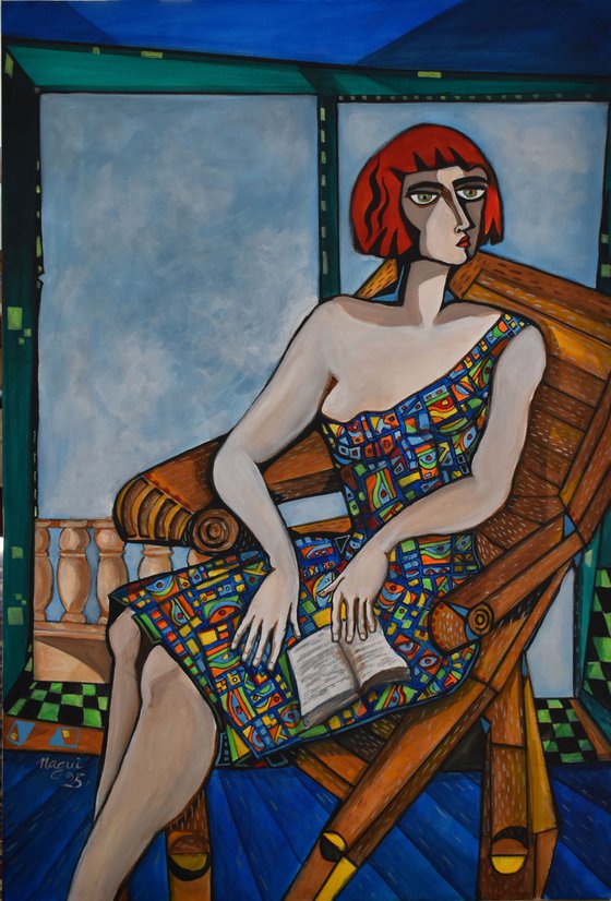The woman in the balcony