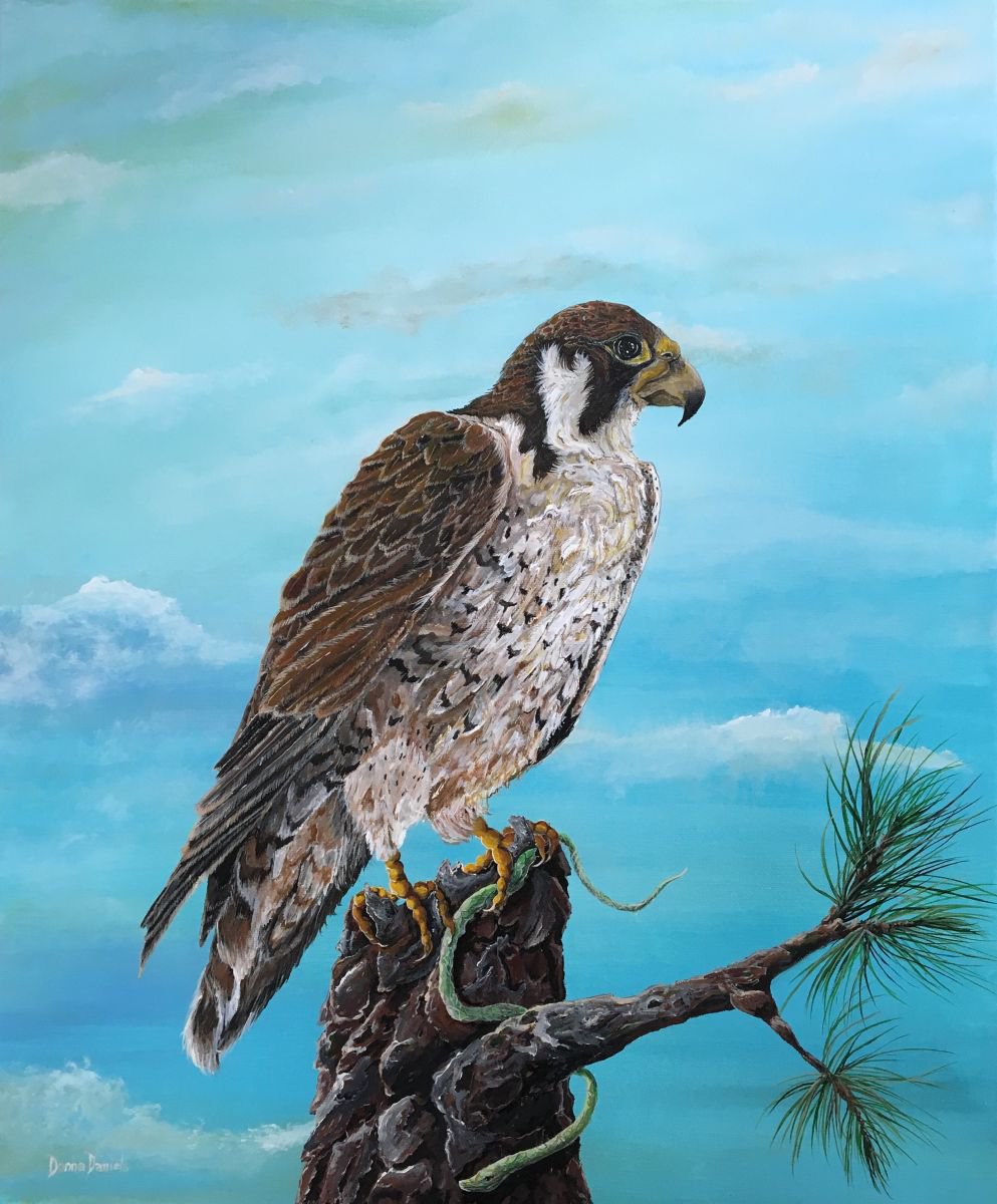 Photorealistic Animal Acrylic Painting By Donna Daniels, 20 X 24, The One That Got Away, Original Artwork