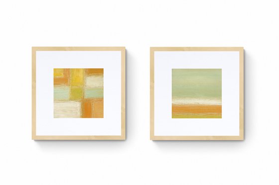 Etude diptych - "Morning light..."