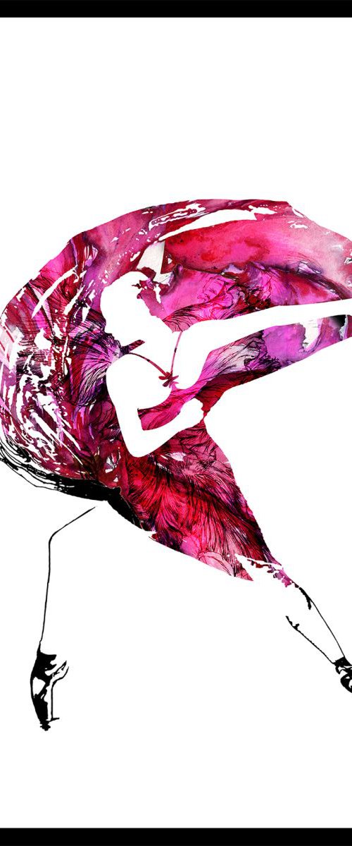 Dancer in pink by Anna Sidi-Yacoub