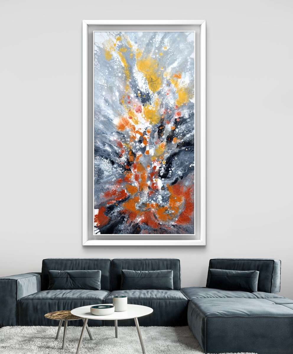 Neutral X 160X80Cm Gold And Silver Effect By Soos Tiberiu, 37 X 69, Artwork For Sale On Artfinder