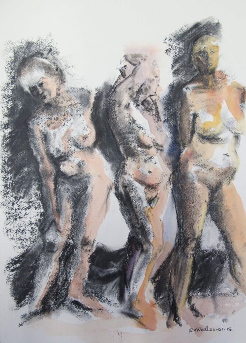 standing female nudes by Rory O’Neill