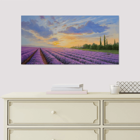 Lavender evening 30х60 cm