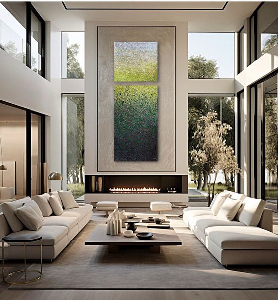 In search of silence- 2 (green)