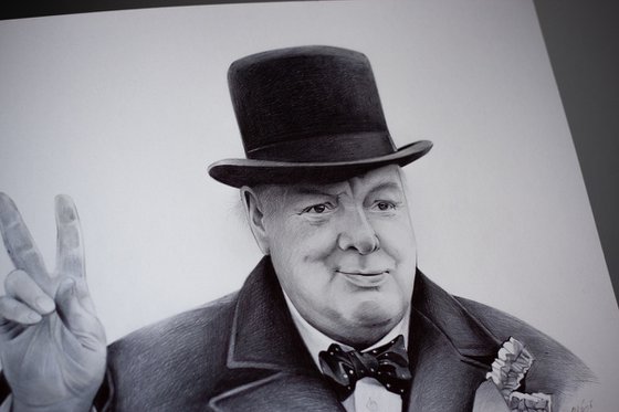 Portrait of Winston Churchill