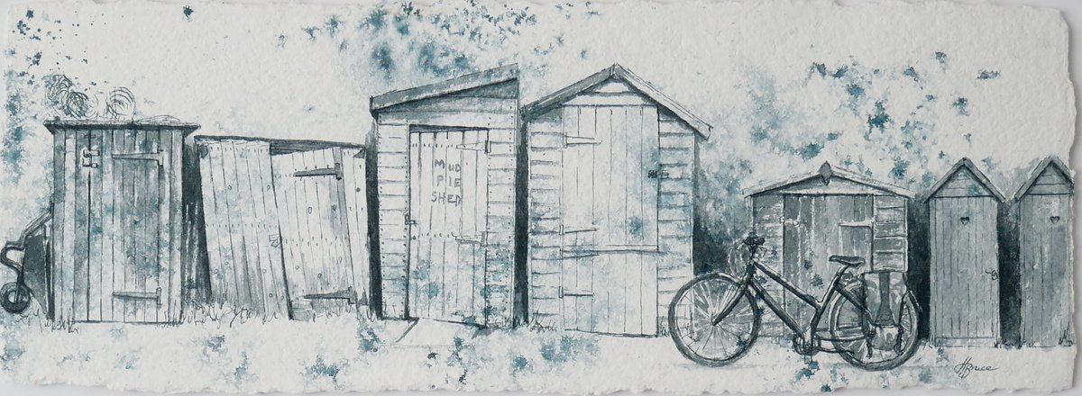 The Allotment Sheds by Hannah Bruce