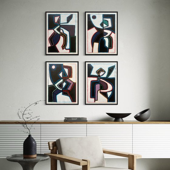 Dancing in Sync (Set of 4)
