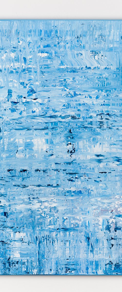 Blue abstract painting BH466 by Radek Smach