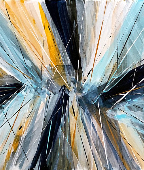 Lightness of blue and ochre by Tatiana Malinovscaia