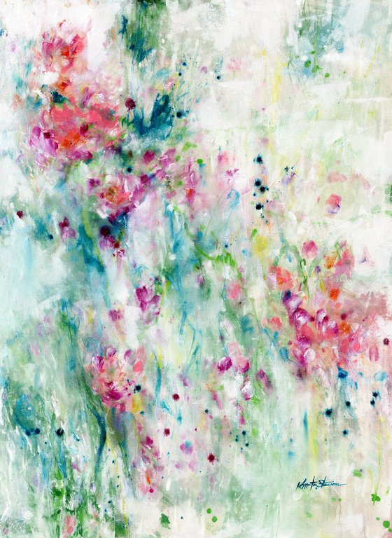 Zen Garden - XXL Abstract Painting by Kathy Morton Stanion