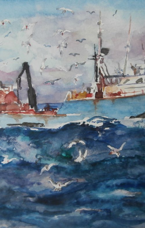 FISHING BOAT II by Zoran Mihajlović Muza