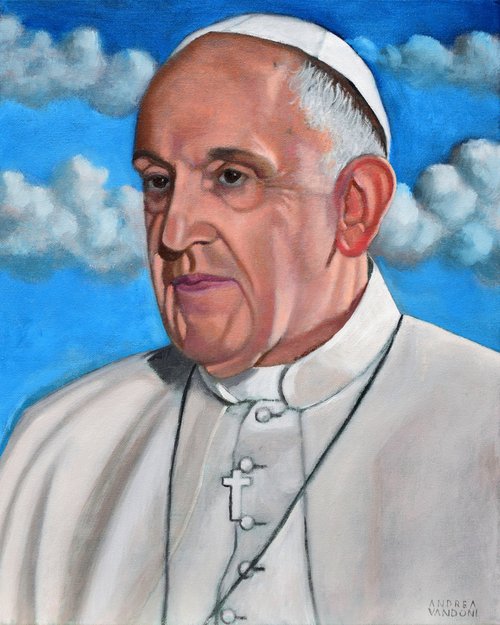 Portrait of Pope Francis by Andrea Vandoni