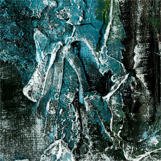 The Jewels Within 2 - Highly Textural Abstract Painting by Kathy Morton Stanion