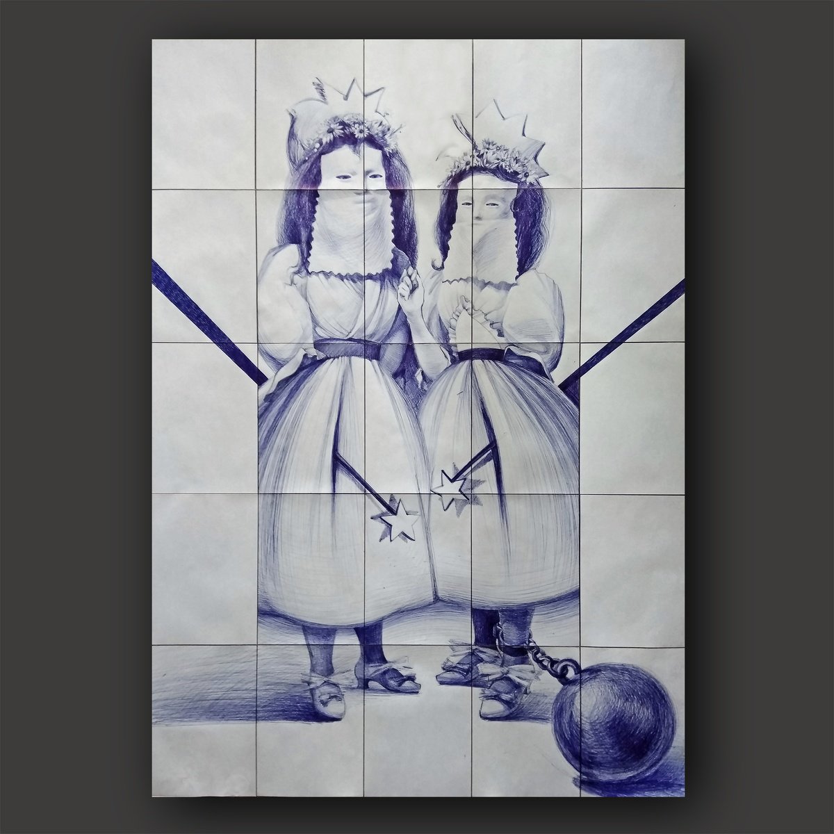Surrealistic Drawing , Celebration By Marya, 42 X 59, Artwork For Sale On Artfinder