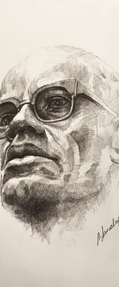Portrait of Malcolm X by Onur Karaalioğlu