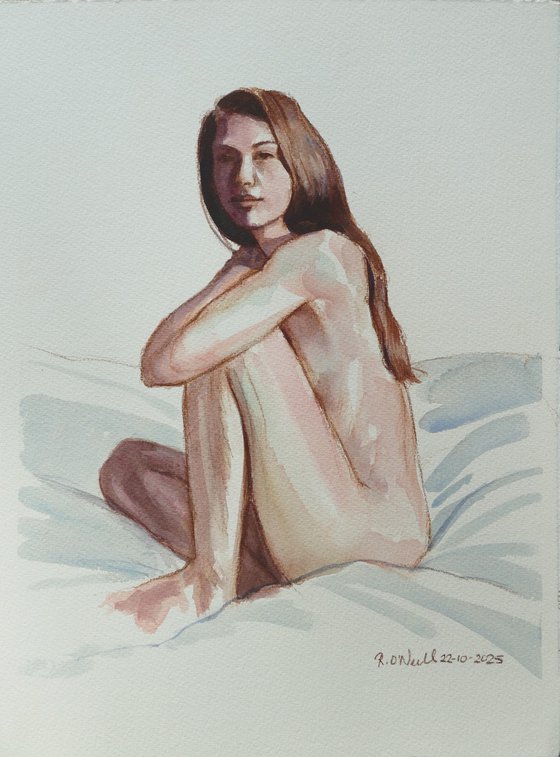 Seated female nude