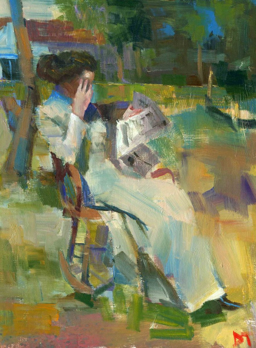 Rocking Chair Oil painting by Darren Thompson Artfinder