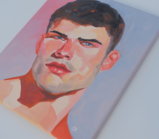 Between Light and Shadow - Male portrait