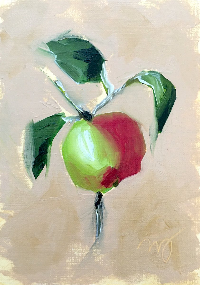 Cortland - Oil on Gessoed Canson Artboard by Tammy Silbermann