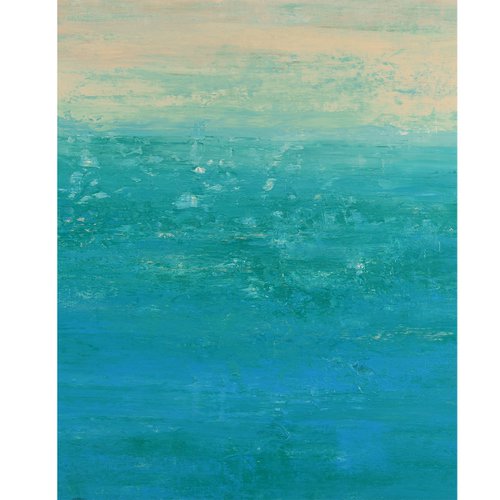 Ebb & Flow - Modern Abstract Seascape by Suzanne Vaughan