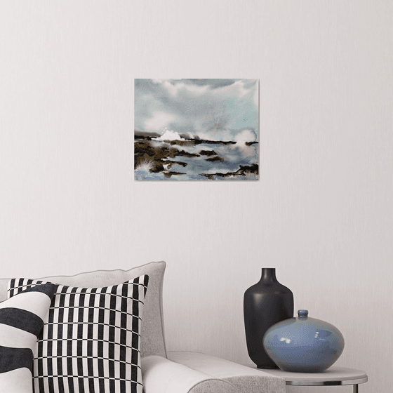 Abstract  Seascape painting