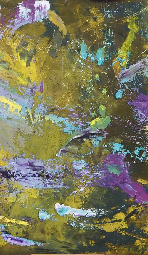 Pegaso - Abstract large painting by Isabella Nazzarri