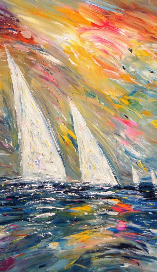Seascape Sailing Impressions M 3 by Peter Nottrott