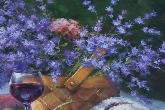 Still life with lavender