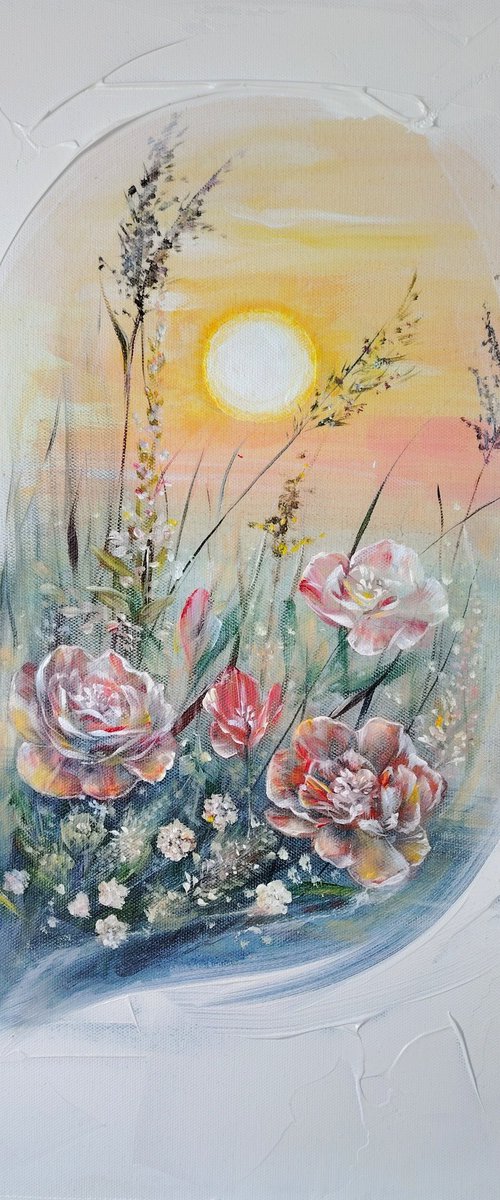 Author's painting "Whisper of Sunset" by Elena Pertceva