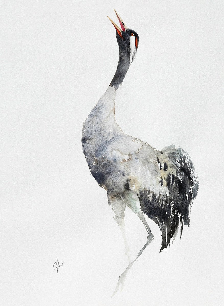 Crane by Andrzej Rabiega