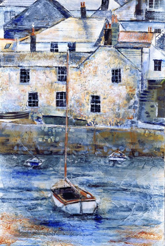 Mousehole Harbour- Cornish Harbour (framed)