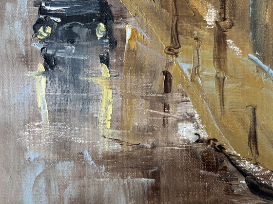 Parisian street, Eiffel tower